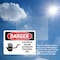 Signmission Electrical Hazard Authorized Personnel Only Danger Sign, Vinyl Decal, 10in W x 7in L, 2PK OS-2PACK-DS-D-710-L-1197 - alternate 7
